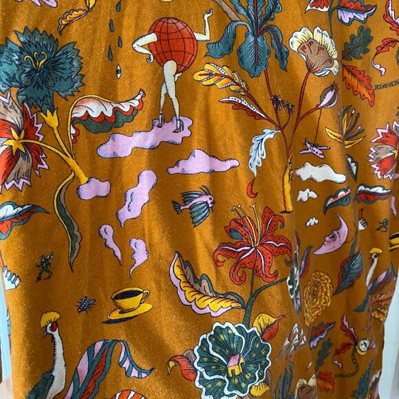 Scotch & Soda Long-Sleeve Allover Printed Top Size S - Picture 4 of 7